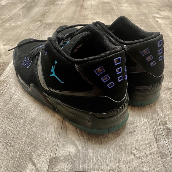Nike Air Jordan Flight 23 Sneakers Men 10 Blue Lagoon Black Purple 317820-013 - Picture 2 of 7